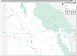 Big Horn County Wall Map Premium Style 2026